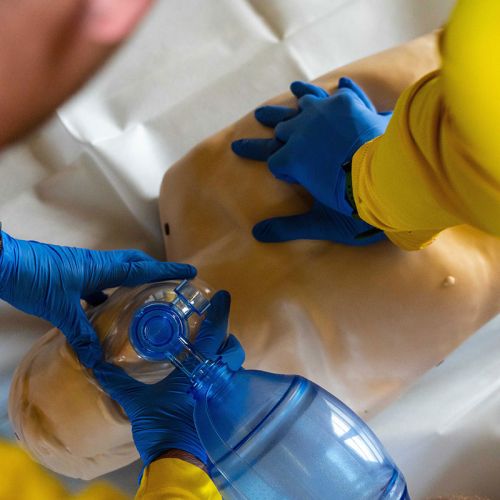 Action de secourisme par les sauveteurs - Formation